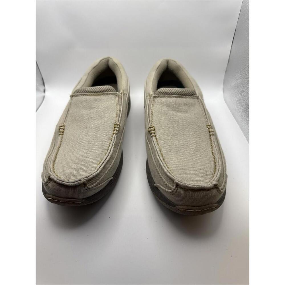 Dr. Scholl's Advanced Comfort Men's Slip On Casual Tan‎ Canvas Loafer size 11D